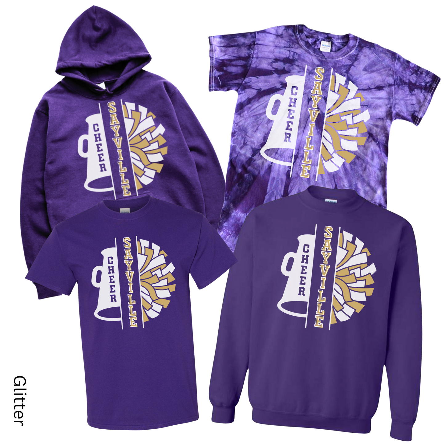 Sayville Cheer PomPom | Sayville Cheer Spiritwear Fundraiser | LI Spirit & Sports Apparel