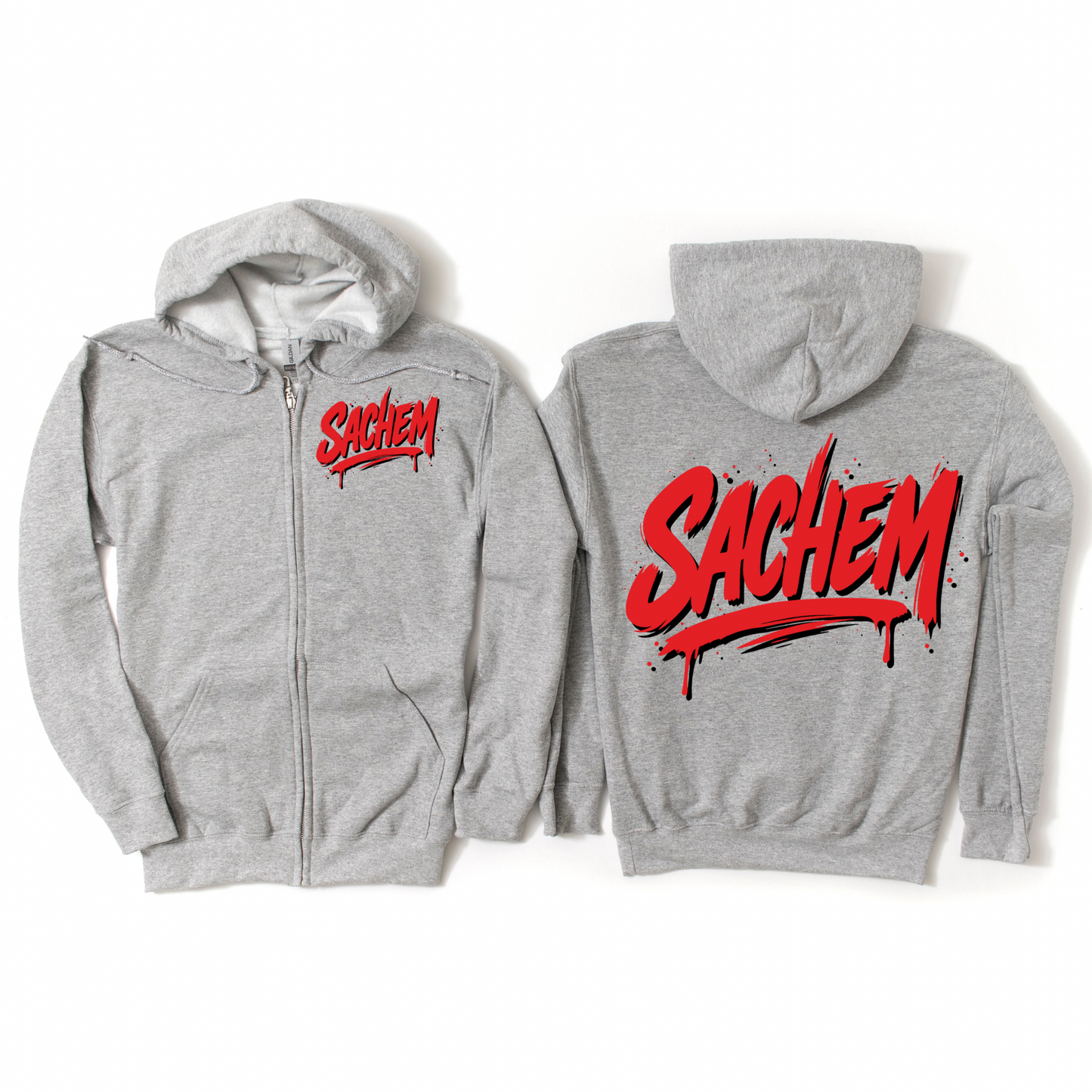 Drip Sachem Zip-Up Hoodie | Lynwood Spiritwear Fundraiser | LI Spirit & Sports Apparel