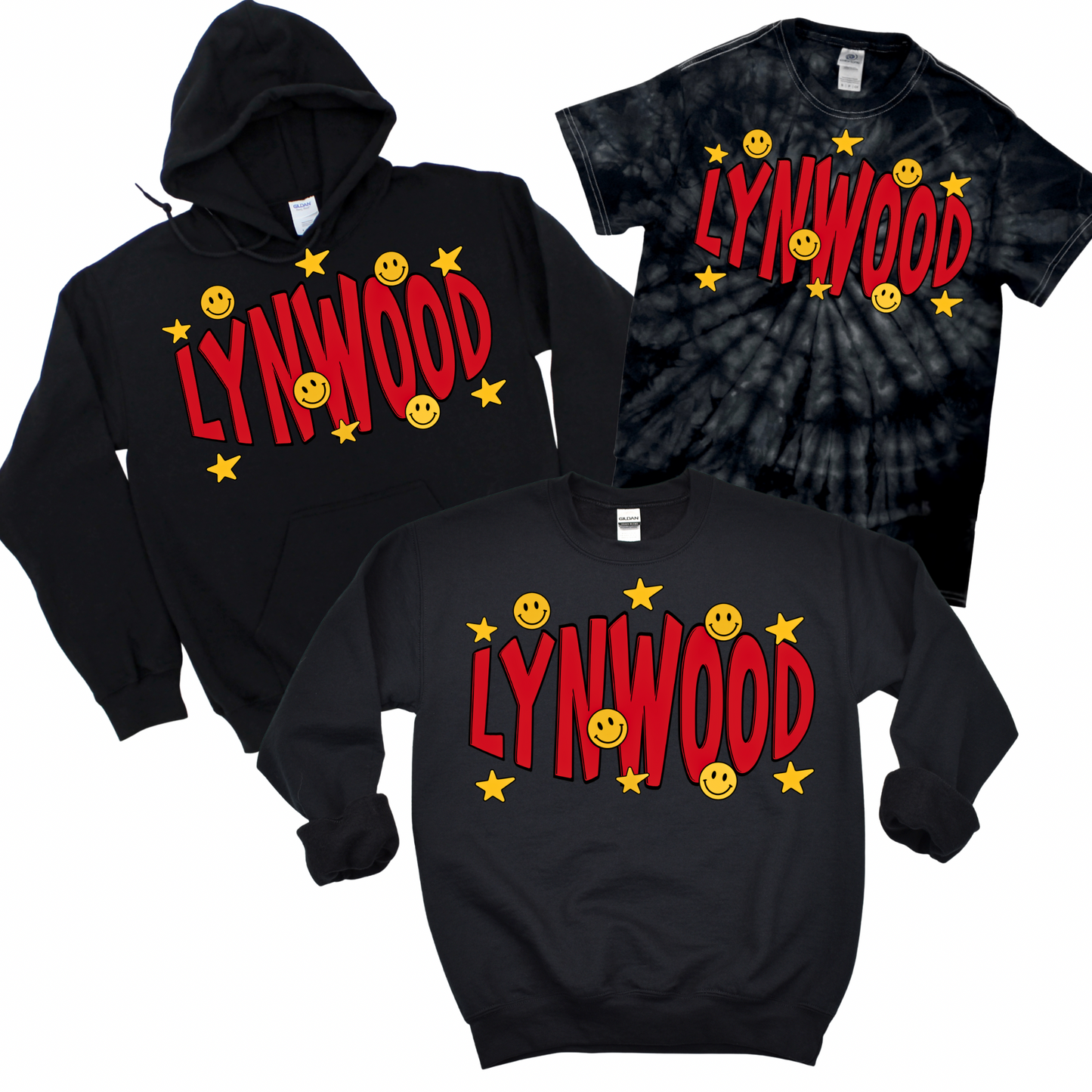 Lynwood Smiley & Stars | Lynwood Spiritwear Fundraiser | LI Spirit & Sports Apparel