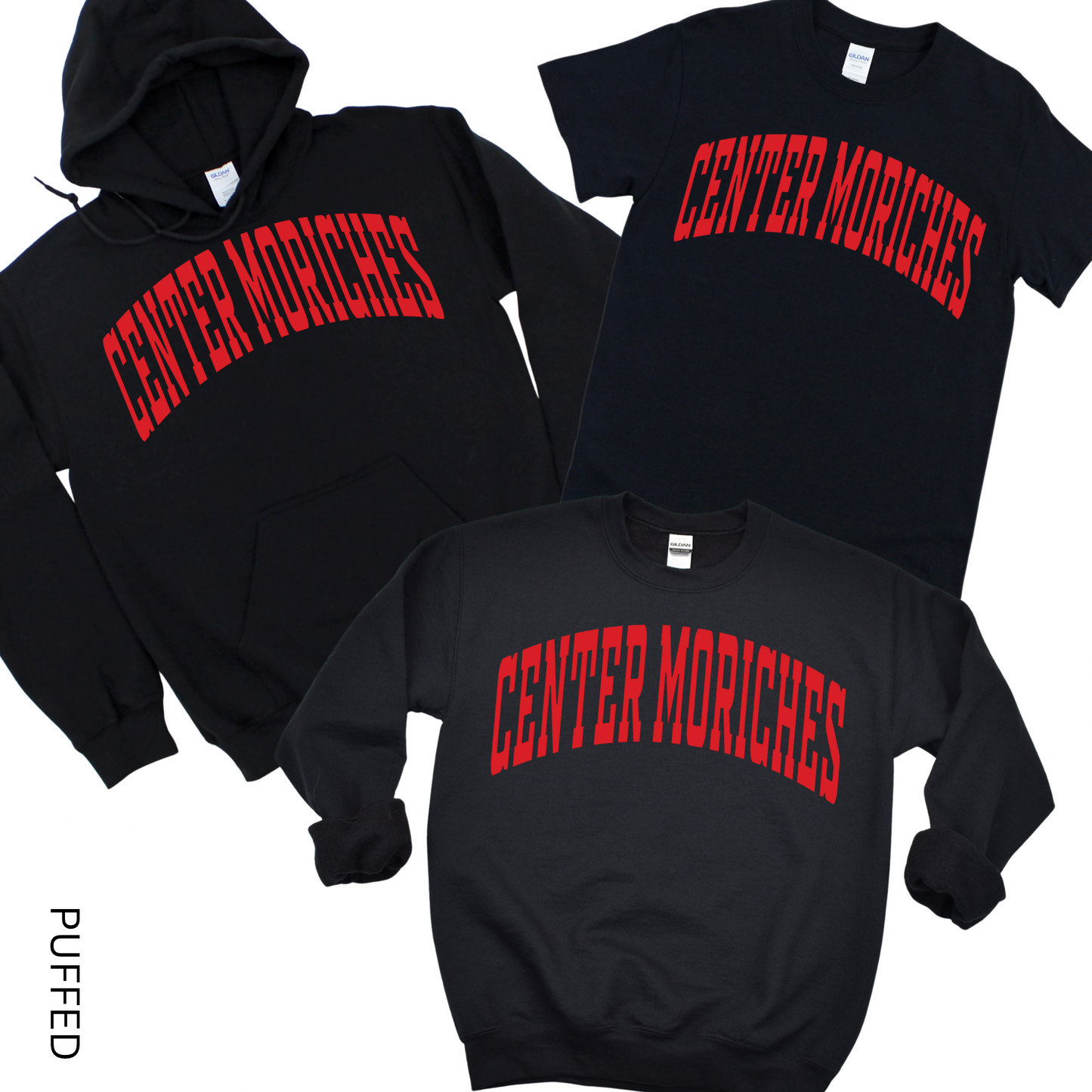 Puffed Varsity Center Moriches | Center Moriches MS Spiritwear Fundraiser | LI Spirit & Sports Apparel