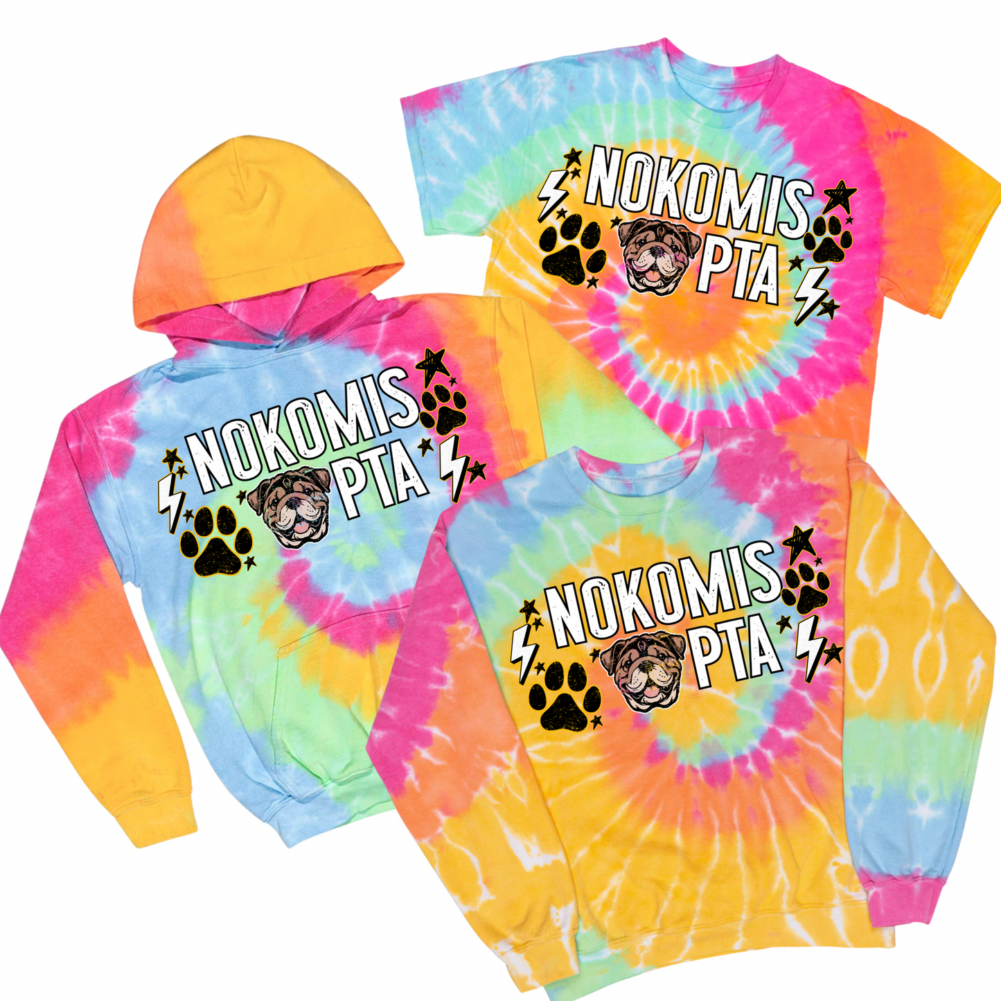 Nokomis PTA Tie Dye | Nokomis Spiritwear Fundraiser | LI Spirit & Sports Apparel