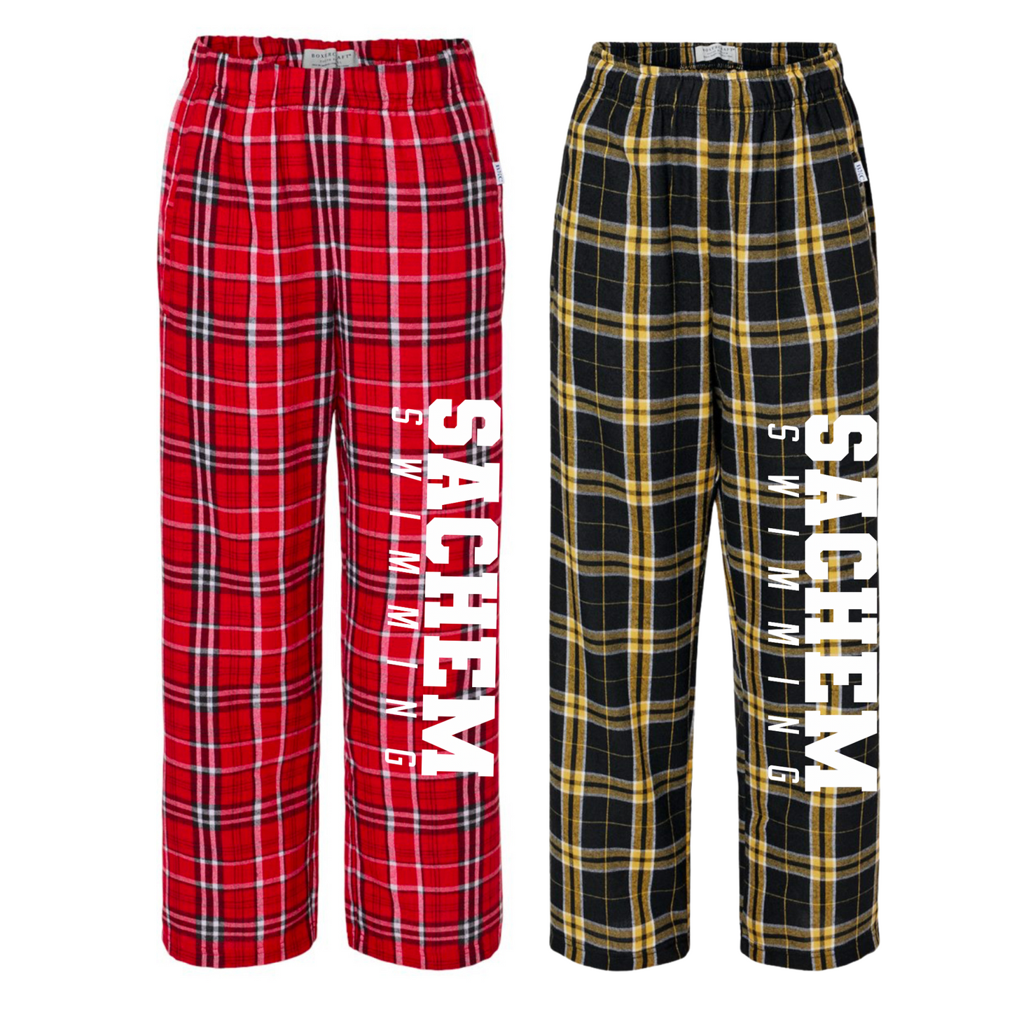 Sachem Swimming Flannel Pajama Pants | Sachem Apparel | LI Spirit & Sports Apparel