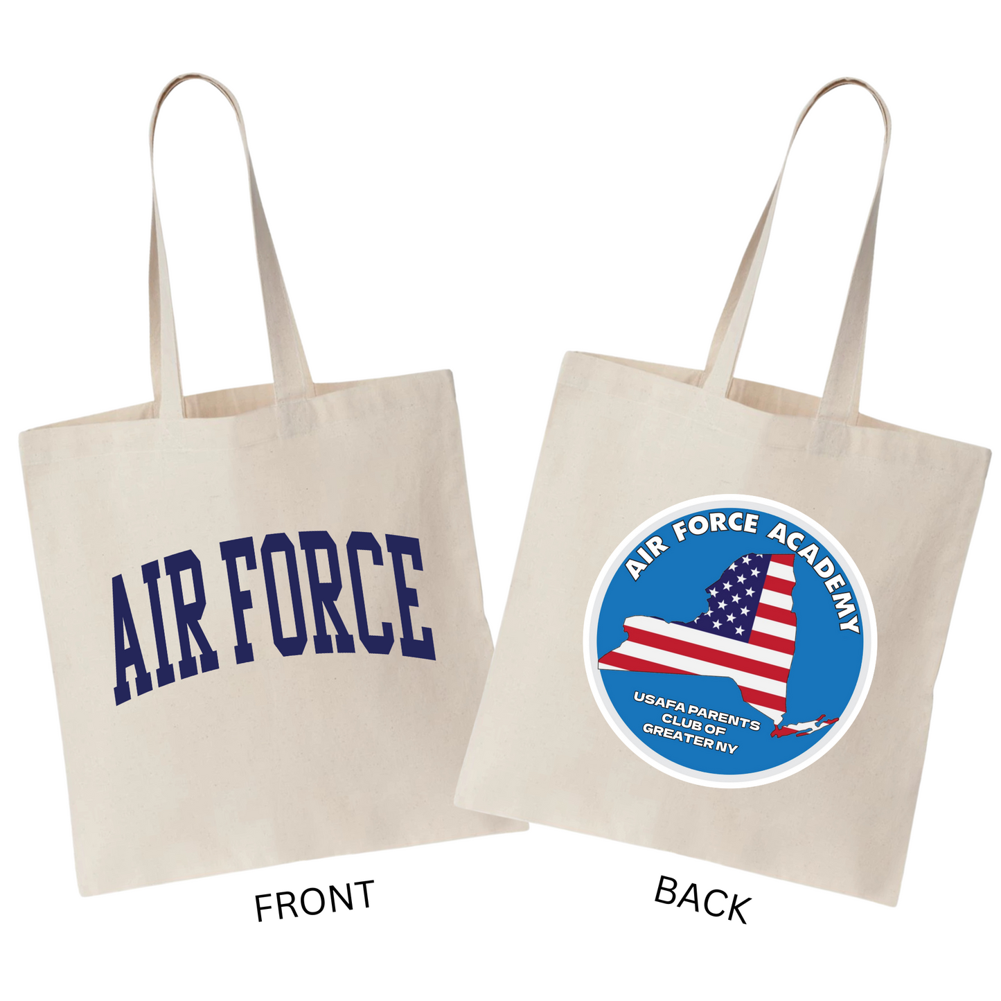 Air Force Tote Bag | USAFA Parents Club of Greater NY Fundraiser | LI Spirit & Sports Apparel