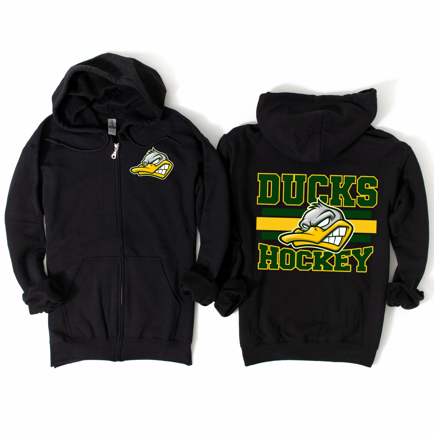 Ducks Hockey Zip-Up Hoodie | Ducks Hockey Spiritwear | LI Spirit & Sports Apparel