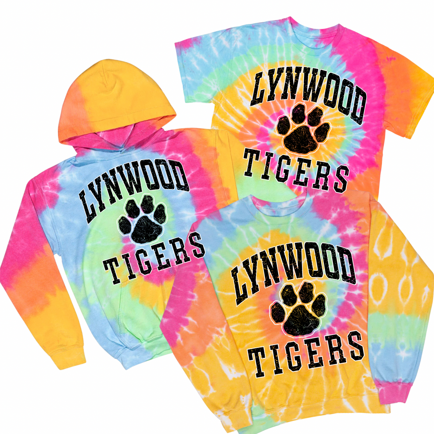 Varsity Lynwood Tigers Tie Dye | Lynwood Spiritwear Fundraiser | LI Spirit & Sports Apparel