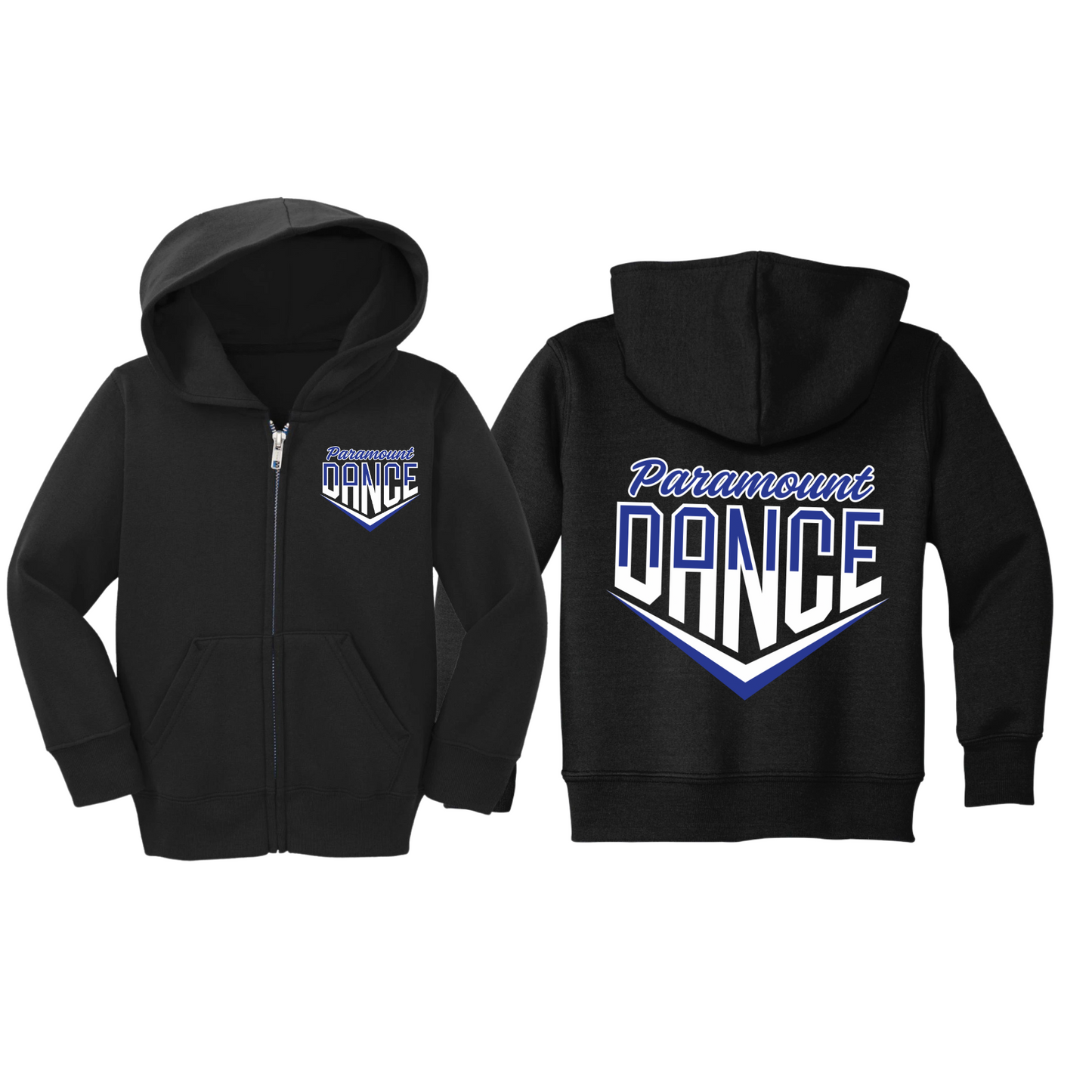 Toddler Paramount Dance Zip-Up Hoodie | Paramount Dance Academy | LI Spirit & Sports Apparel