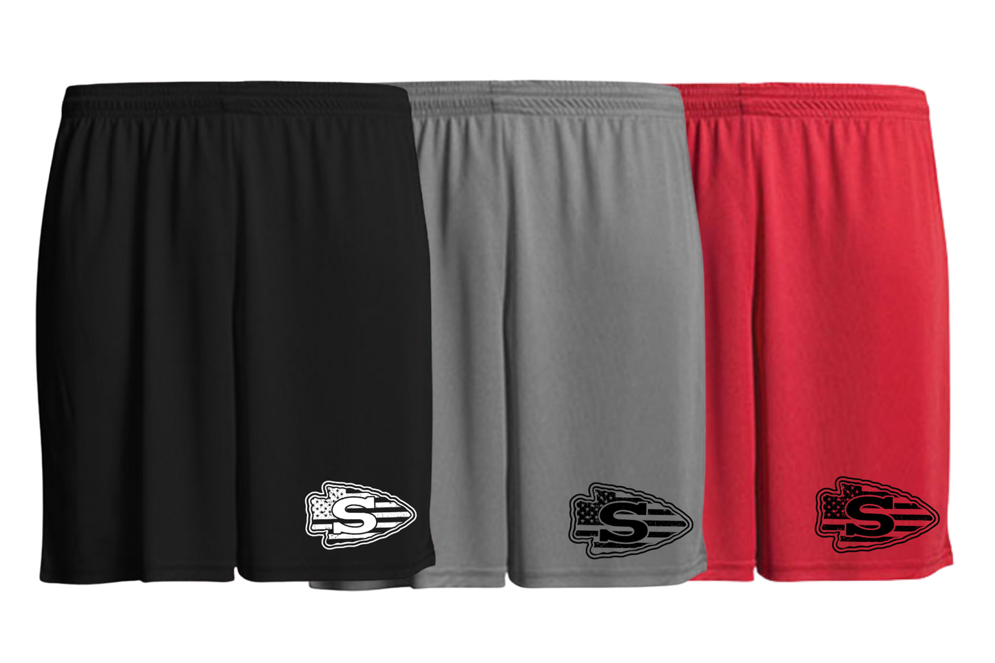 Sachem Flag Arrow Boys/Mens Shorts | Sagamore Spiritwear Fundraiser | LI Spirit & Sports Apparel