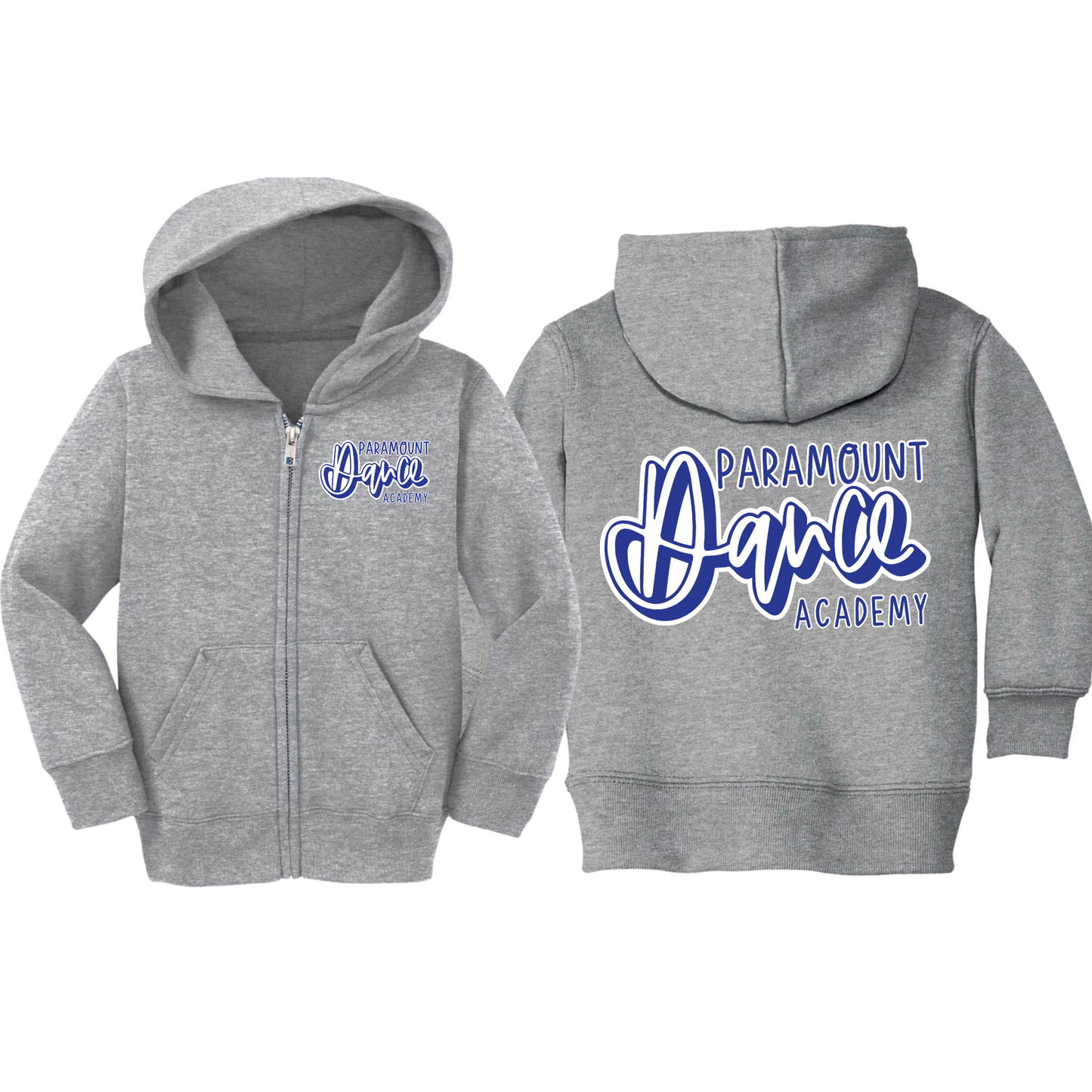 Toddler Paramount Dance Academy Zip-Up Hoodie | Paramount Dance Academy | LI Spirit & Sports Apparel