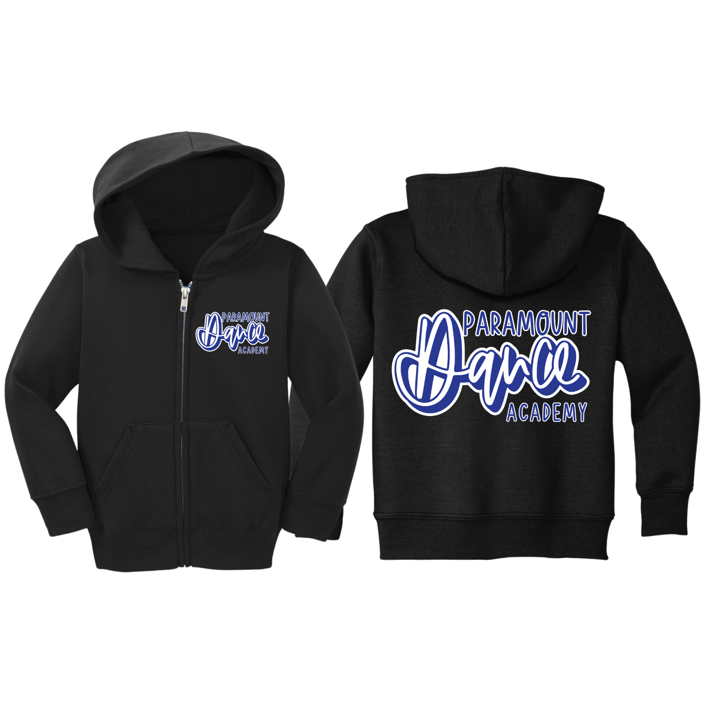 Toddler Paramount Dance Academy Zip-Up Hoodie | Paramount Dance Academy | LI Spirit & Sports Apparel