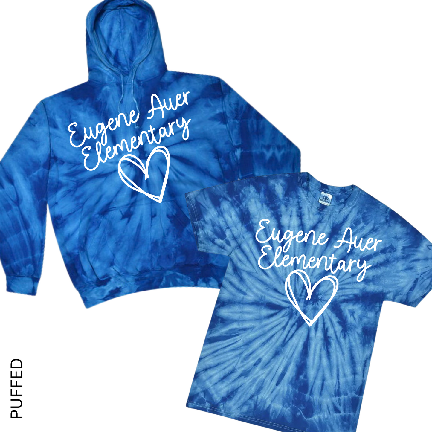 Puffed Eugene Auer Elementary Heart | Eugene Auer Spiritwear Fundraiser | LI Spirit & Sports Apparel