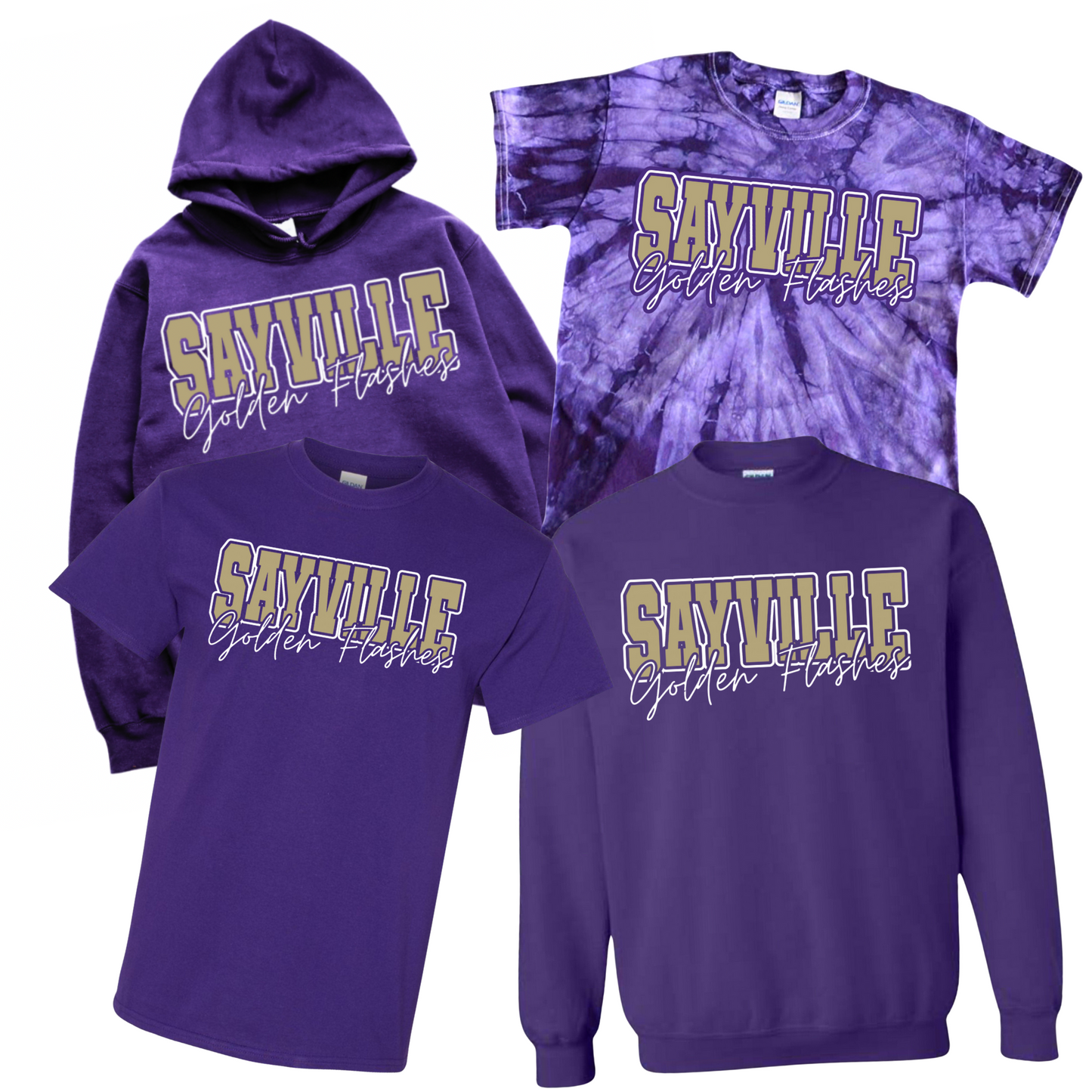 Sayville Golden Flashes | Sayville Cheer Spiritwear Fundraiser | LI Spirit & Sports Apparel