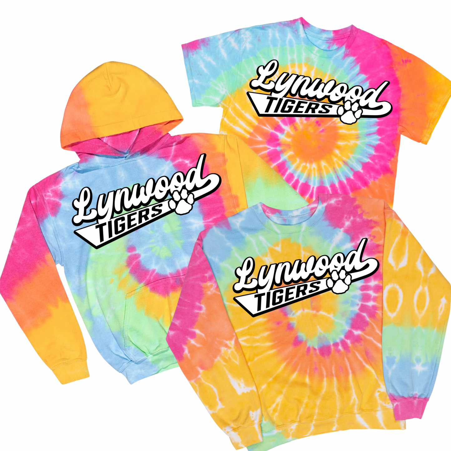 Retro Lynwood Tie Dye | Lynwood Spiritwear Fundraiser | LI Spirit & Sports Apparel