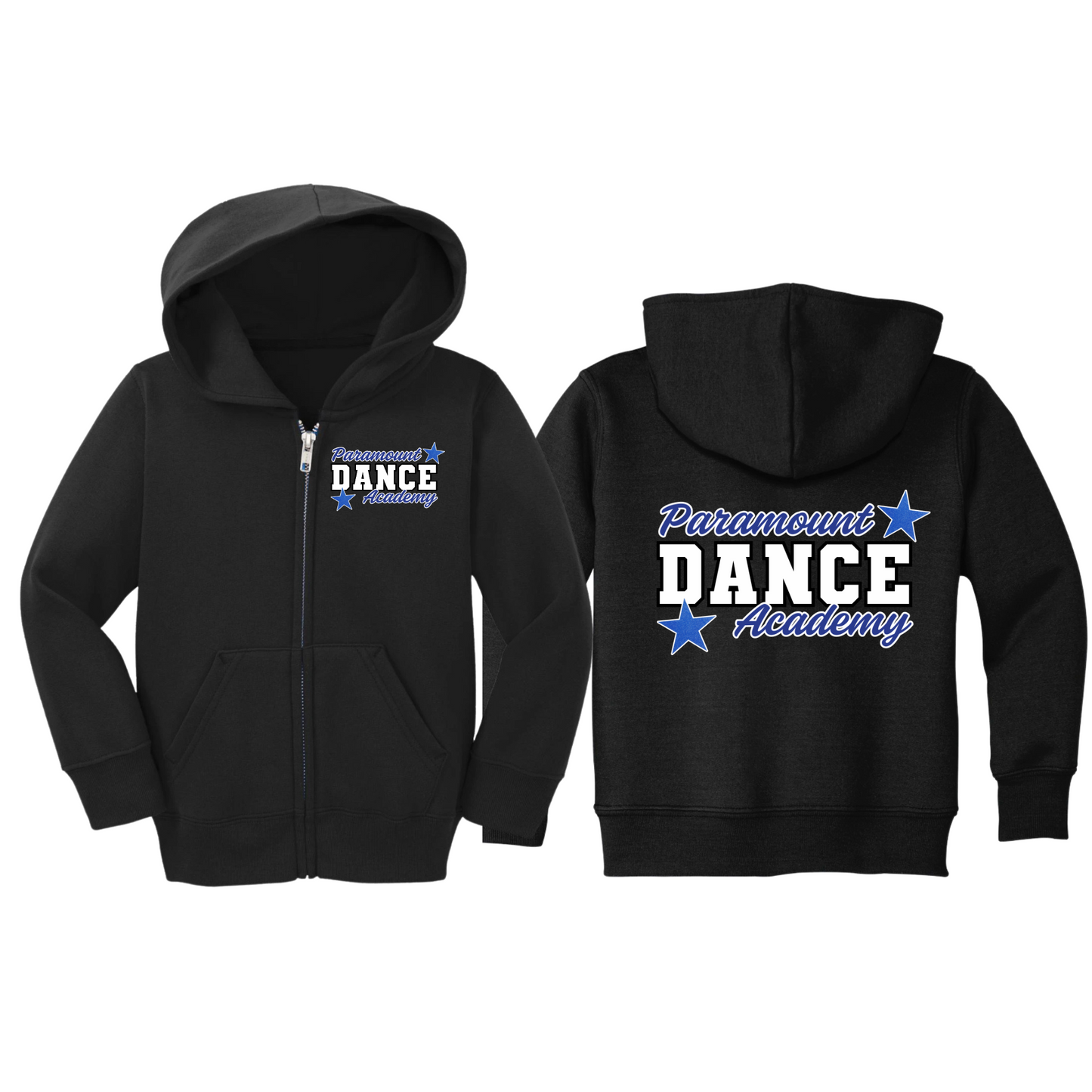 Toddler Paramount Dance Academy Zip-Up Hoodie | Paramount Dance Academy | LI Spirit & Sports Apparel