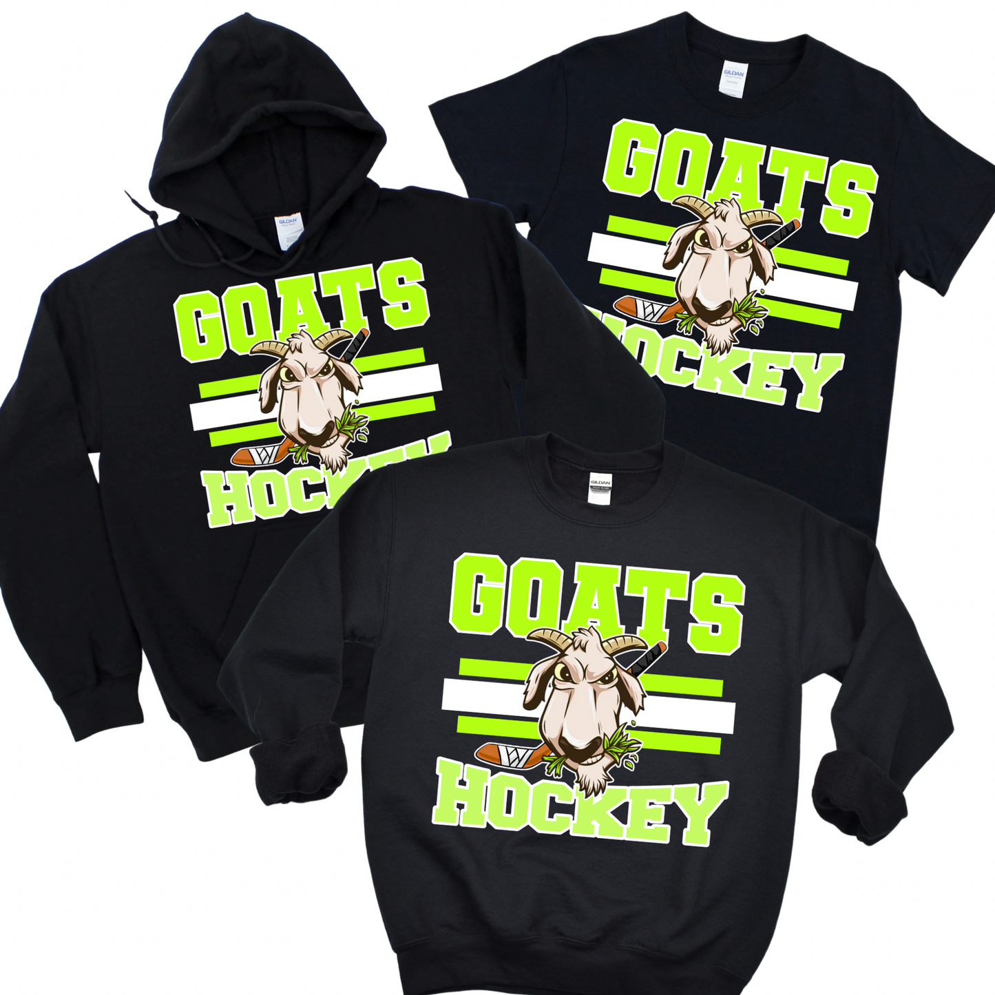 Goats Hockey - Black | Goats Hockey Spiritwear | LI Spirit & Sports Apparel
