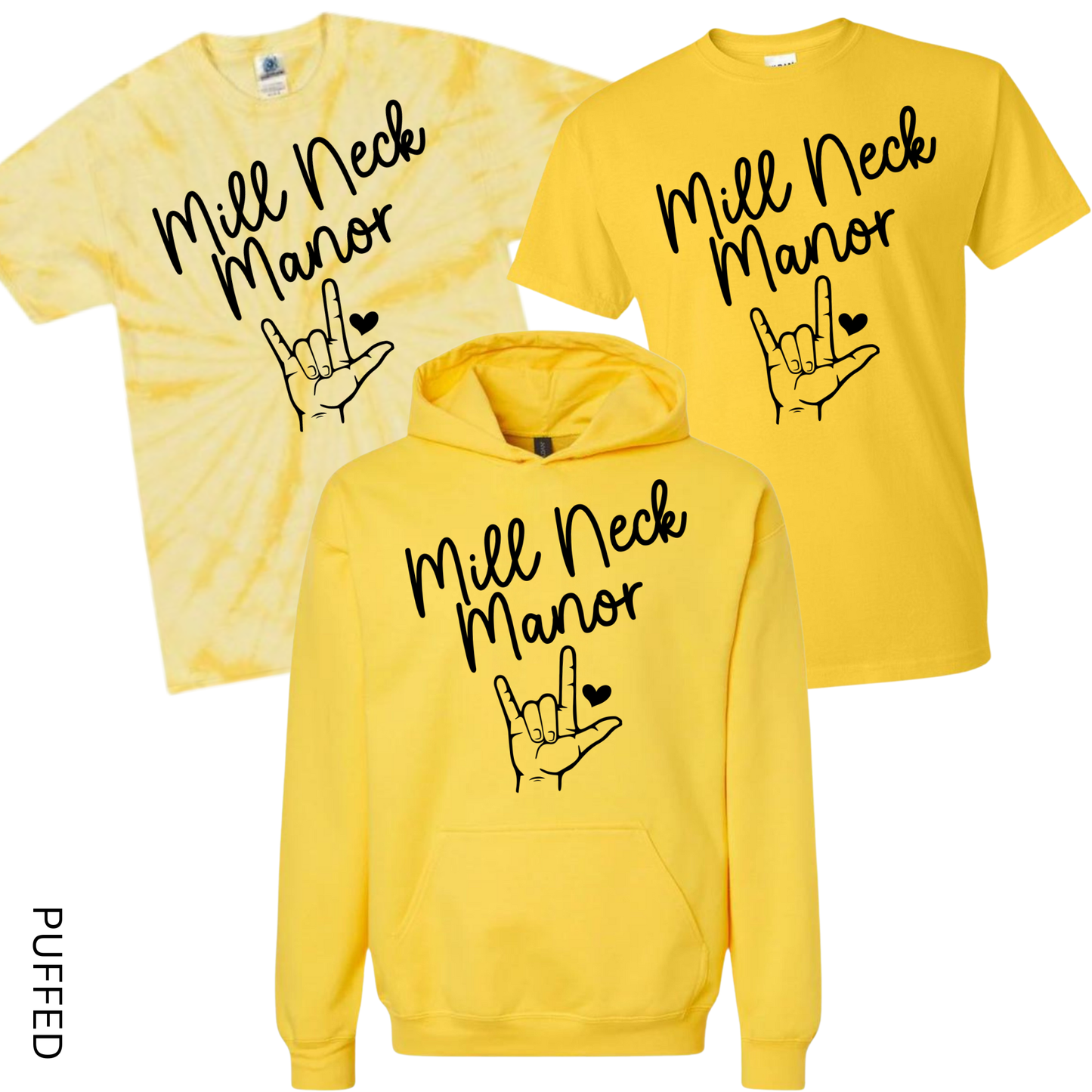 Puffed MNM Heart | MNM School for the Deaf Spiritwear Fundraiser | LI Spirit & Sports Apparel
