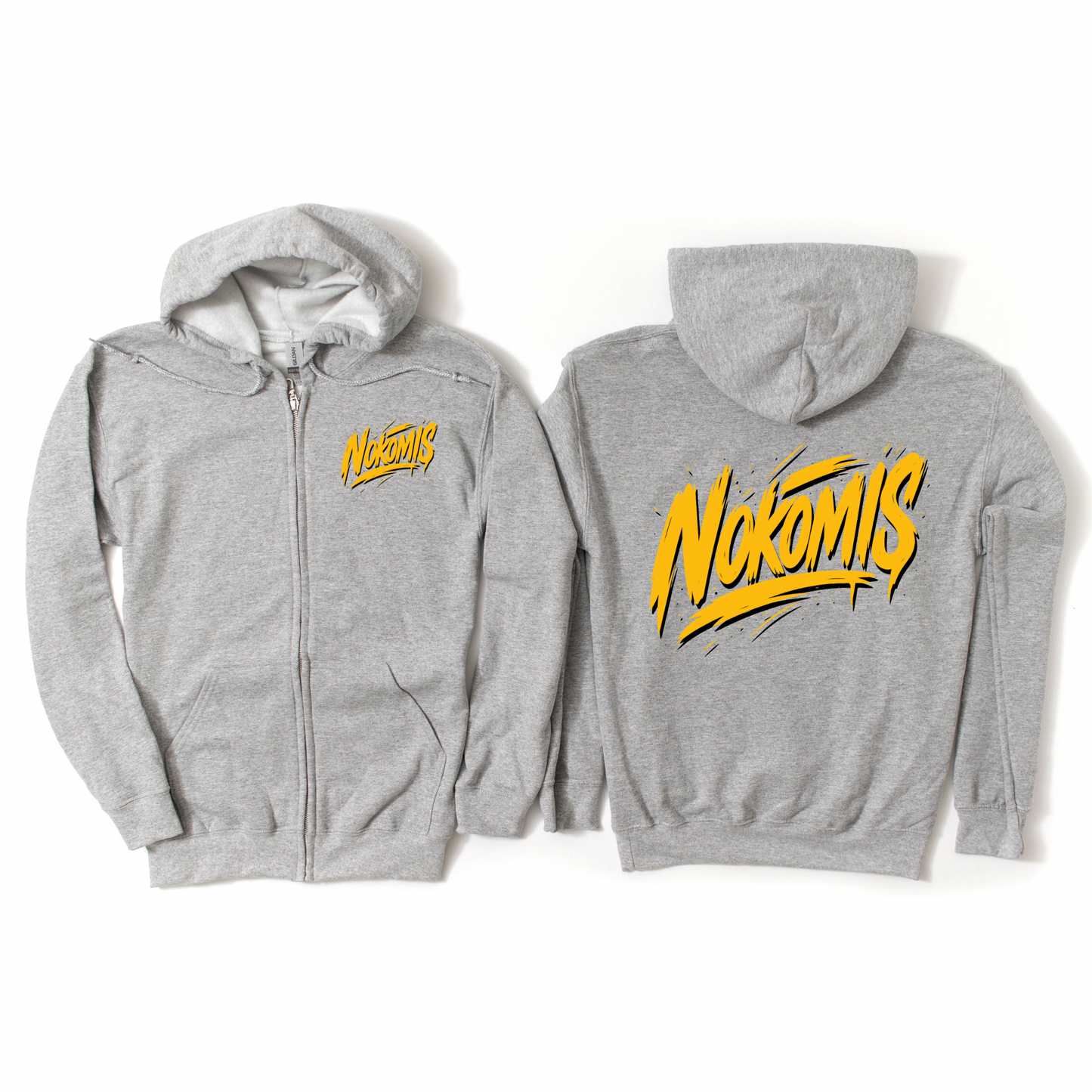 Nokomis Drip Zip-Up Hoodie | Nokomis Spiritwear Fundraiser | LI Spirit & Sports Apparel