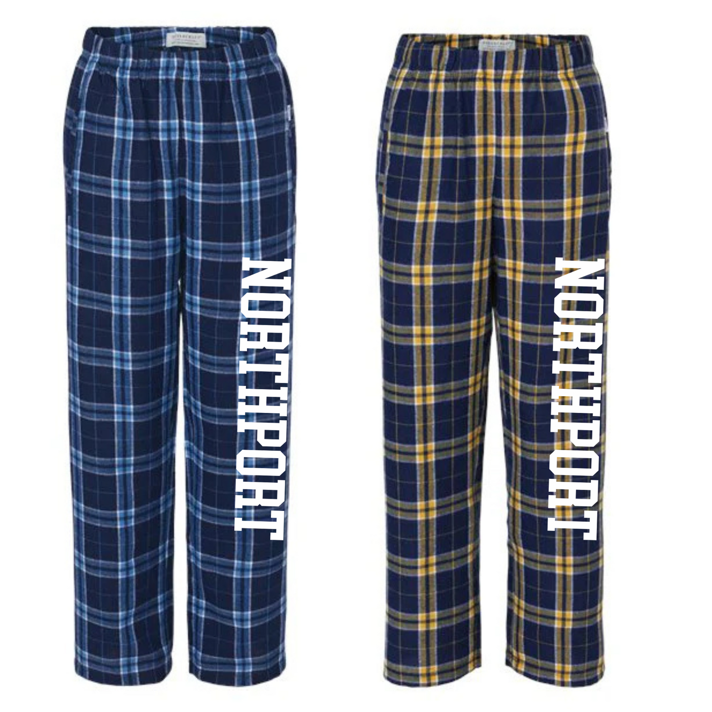 Northport Flannel Pajama Pants | Pulaski Road Spiritwear Fundraiser | LI Spirit & Sports Apparel