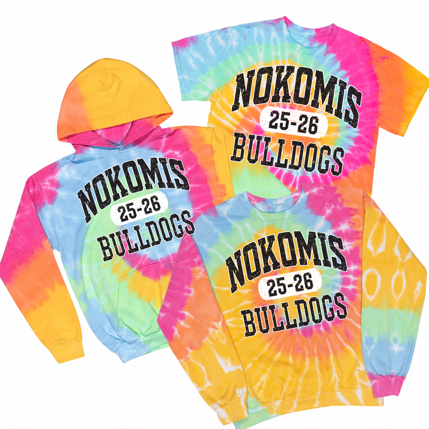 Nokomis Bulldogs 25-26 Tie Dye | Nokomis Spiritwear Fundraiser | LI Spirit & Sports Apparel
