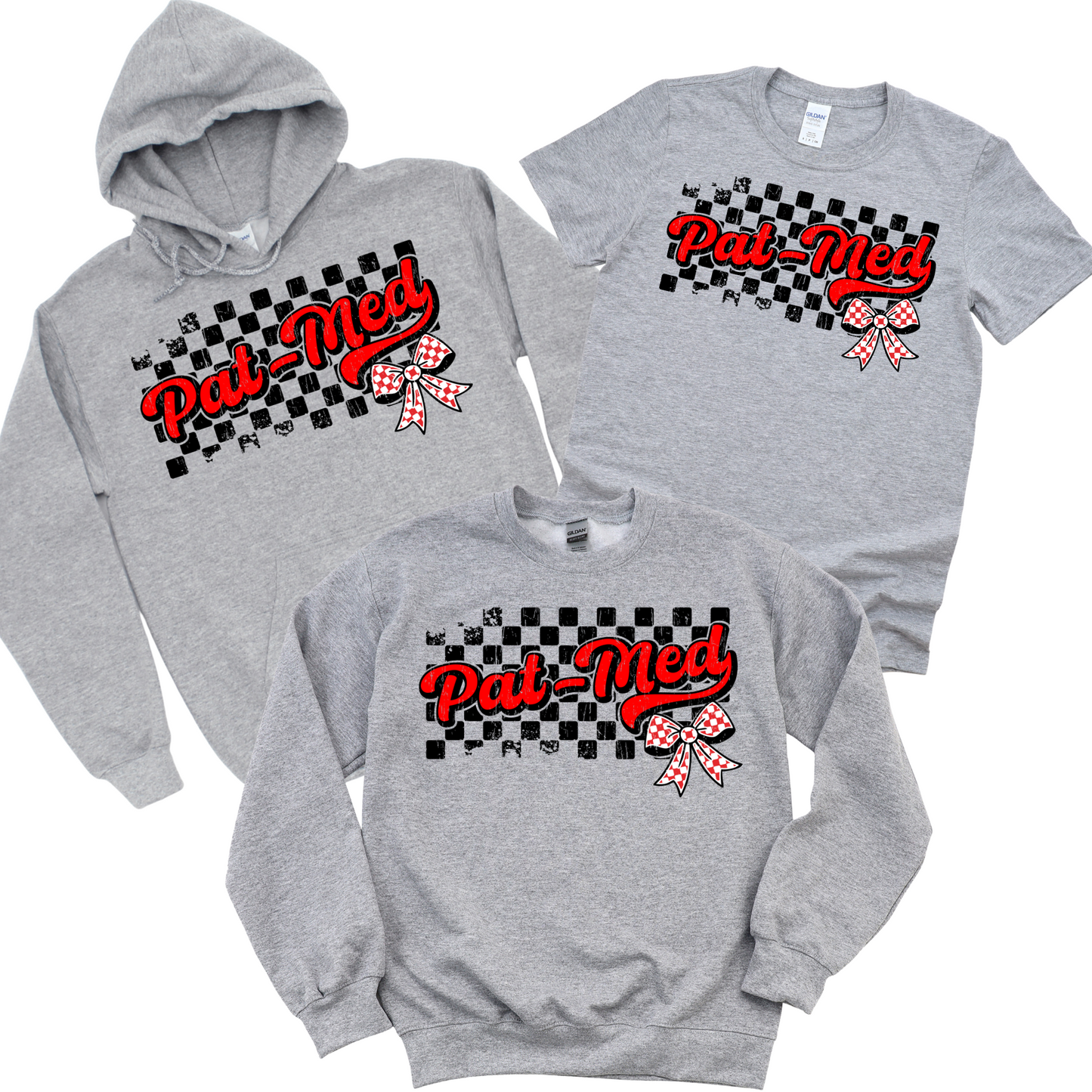 Checkered Pat-Med Bow | Canaan Spiritwear Fundraiser | LI Spirit & Sports Apparel