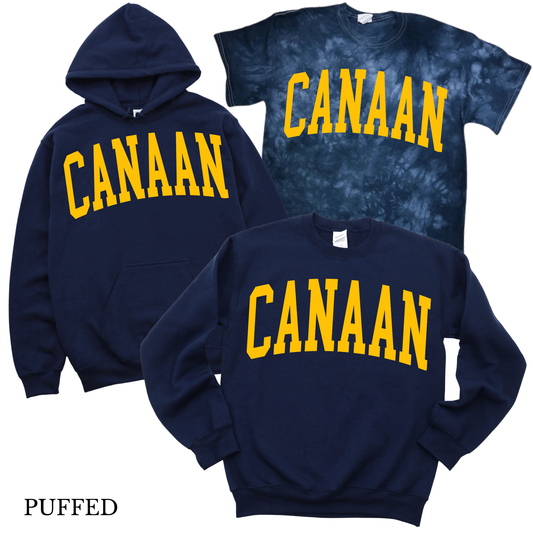 Puffed Varsity Canaan - Navy | Canaan Spiritwear Fundraiser | LI Spirit & Sports Apparel