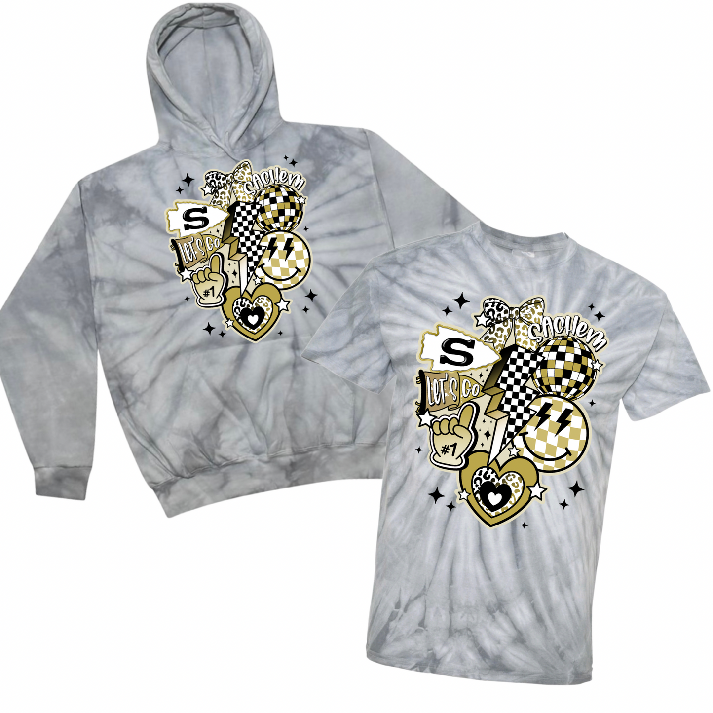 Preppy Sachem Pride Tie Dye | Nokomis Spiritwear Fundraiser | LI Spirit & Sports Apparel