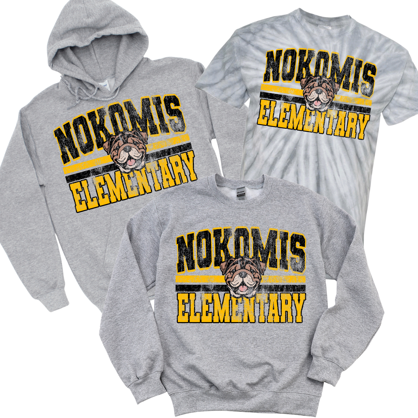 Vintage Nokomis Elementary - Athletic Gray | Nokomis Elementary Spiritwear Fundraiser | LI Spirit & Sports Apparel