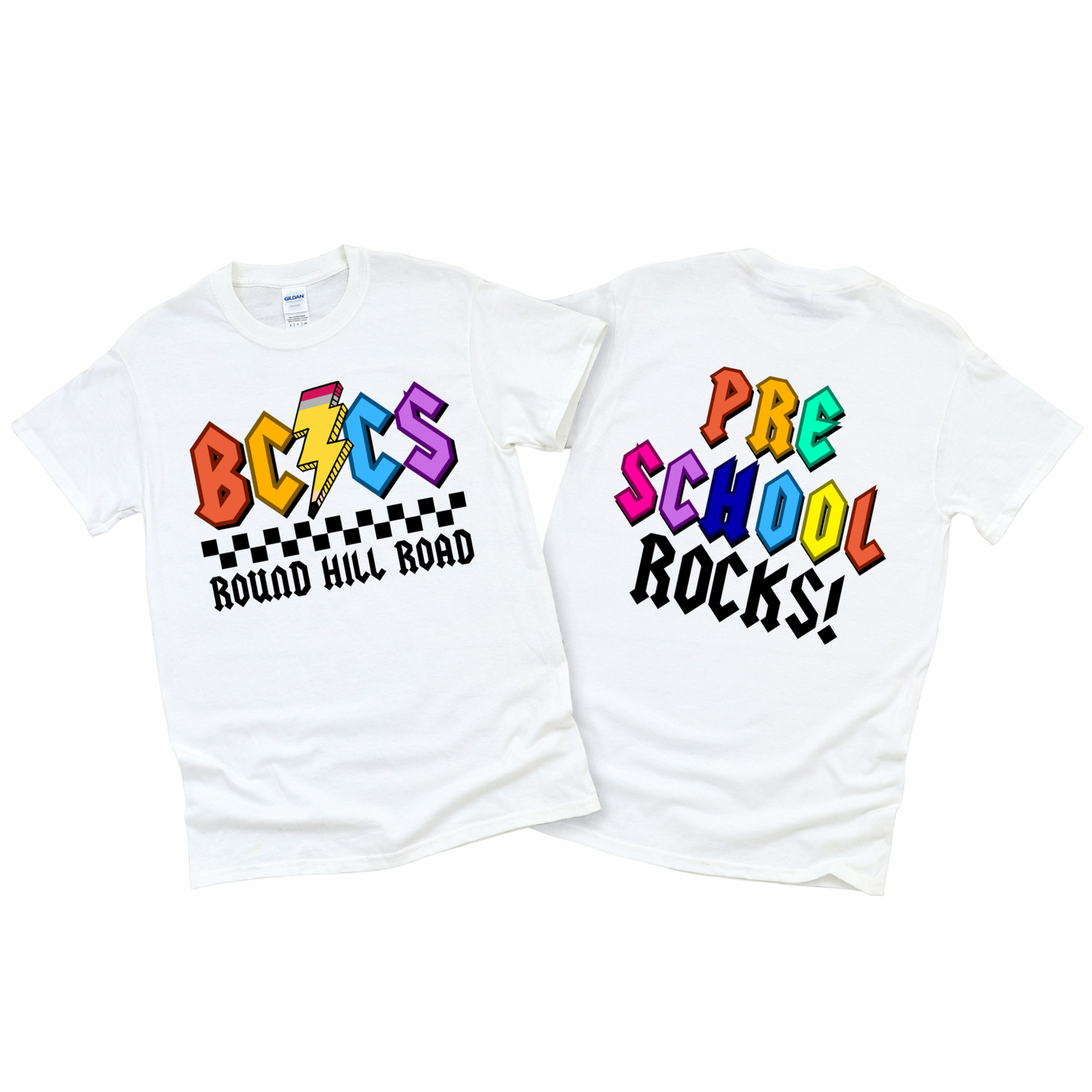 BCCS Round Hill Rockstars Preschool - White | BCCS Round Hill Road Spiritwear Fundraiser | LI Spirit & Sports Apparel