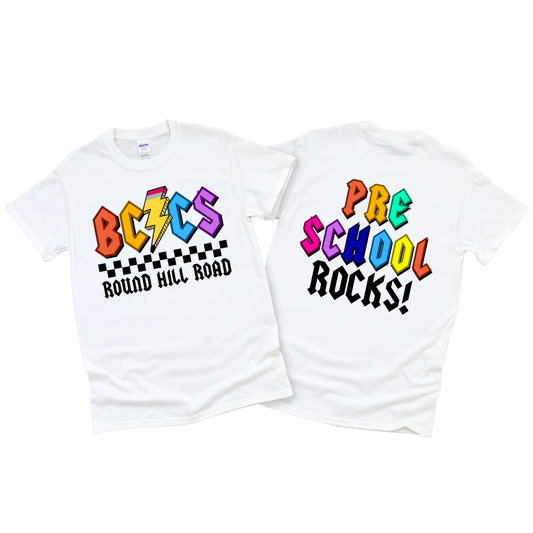 BCCS Round Hill Rockstars Preschool - White | BCCS Round Hill Road Spiritwear Fundraiser | LI Spirit & Sports Apparel