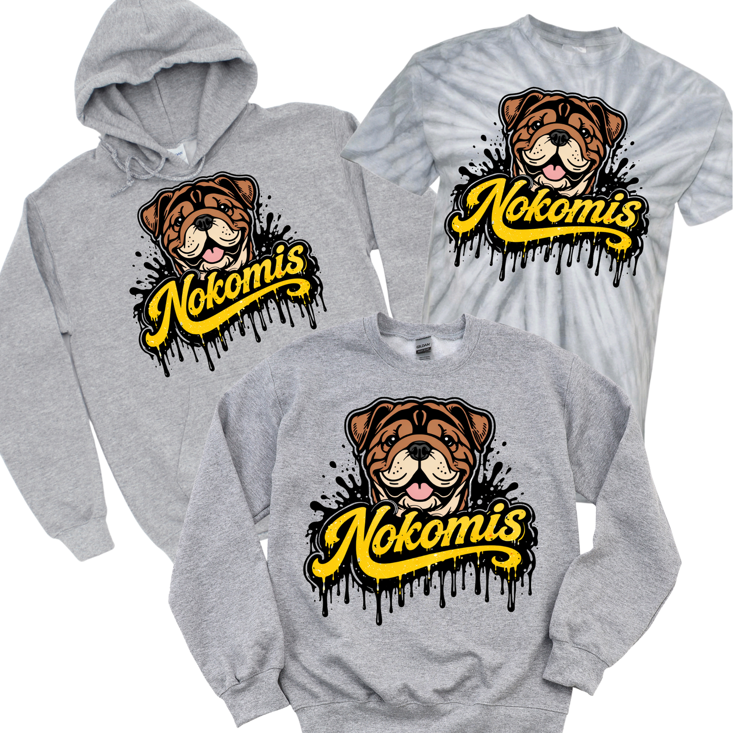 Nokomis Pride Drip - Athletic Gray | Nokomis Spiritwear Fundraiser | LI Spirit & Sports Apparel