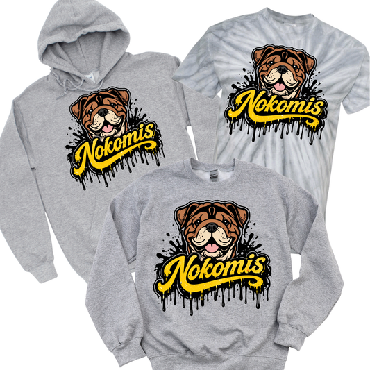 Nokomis Pride Drip - Athletic Gray | Nokomis Spiritwear Fundraiser | LI Spirit & Sports Apparel