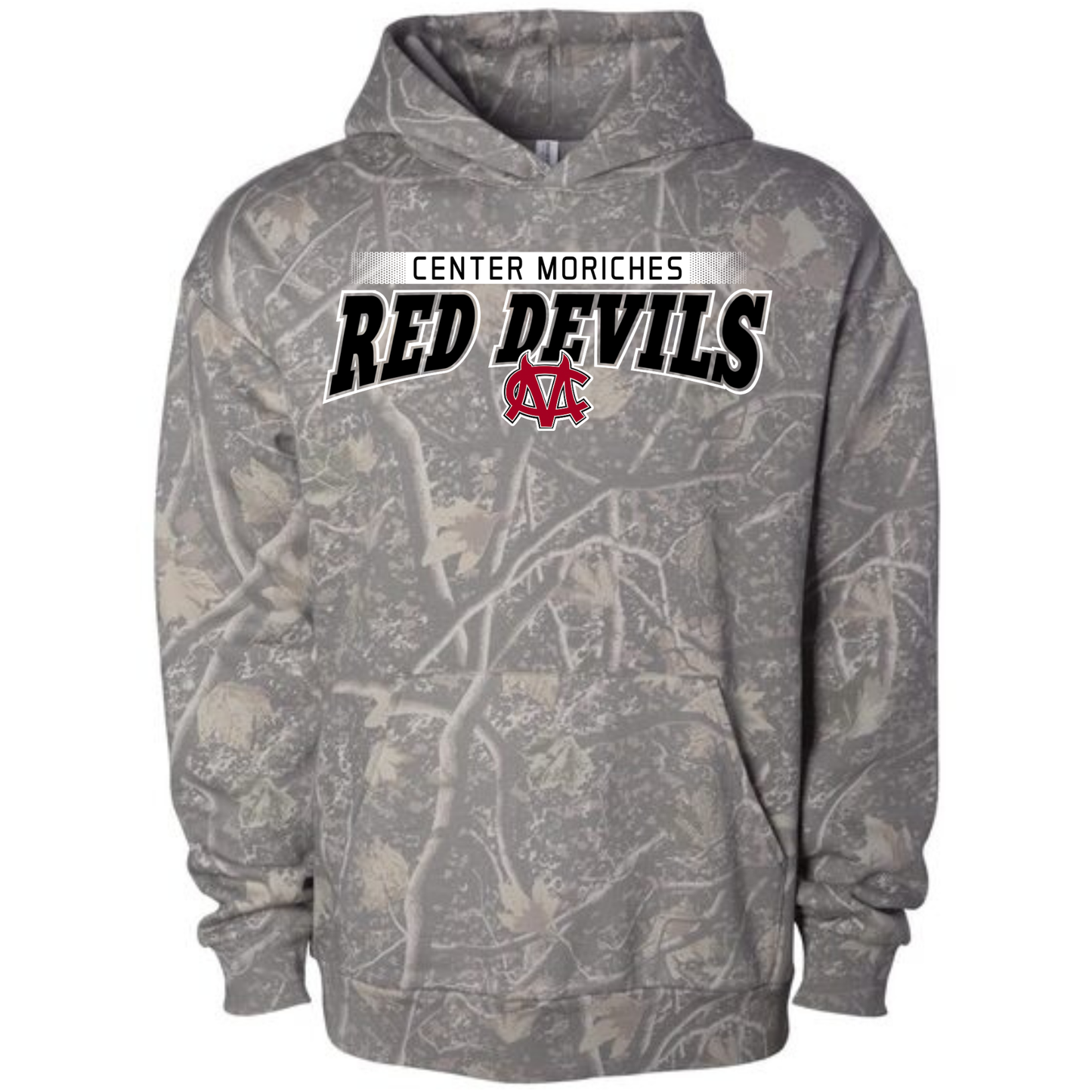 Center Moriches Red Devils Arch - Camo | Center Moriches HS Spiritwear Fundraiser | LI Spirit & Sports Apparel