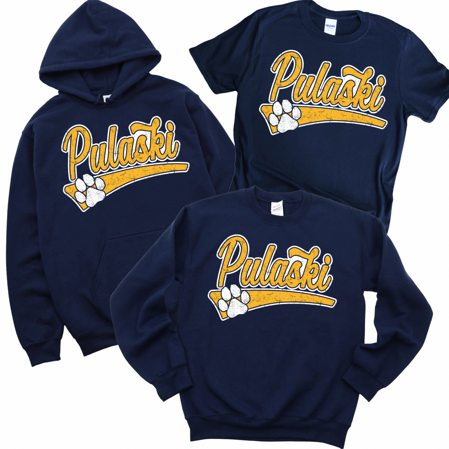 Retro Pulaski - Navy | Pulaski Road Spiritwear Fundraiser | LI Spirit & Sports Apparel