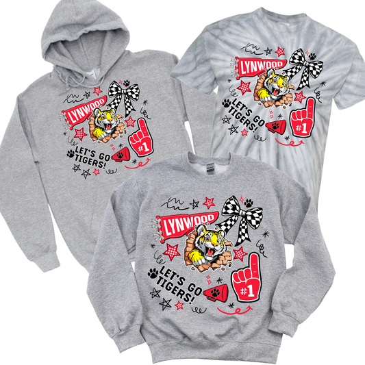 Lynwood Doodles - Athletic Gray | Lynwood Spiritwear Fundraiser | LI Spirit & Sports Apparel