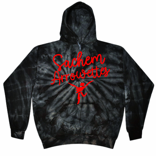 Puffed Sachem East Arrowettes Tie Dye Hoodie | Sachem Apparel | LI Spirit & Sports Apparel