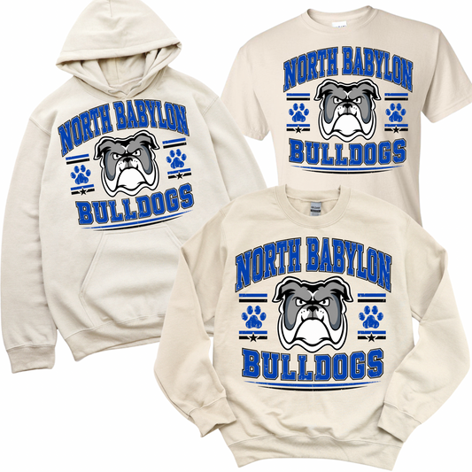 Bulldog Varsity - Sand | Woods Road Elementary Spiritwear Fundraiser | LI Spirit & Sports Apparel