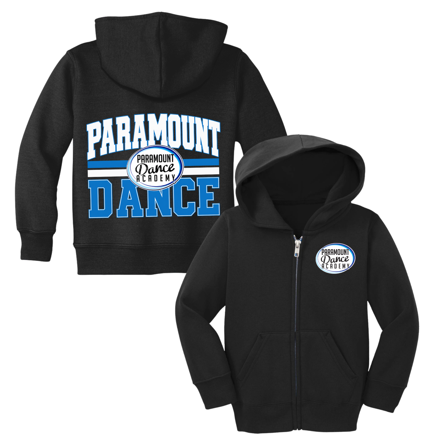 Toddler Paramount Dance Legacy Zip-Up Hoodie | Paramount Dance Academy | LI Spirit & Sports Apparel