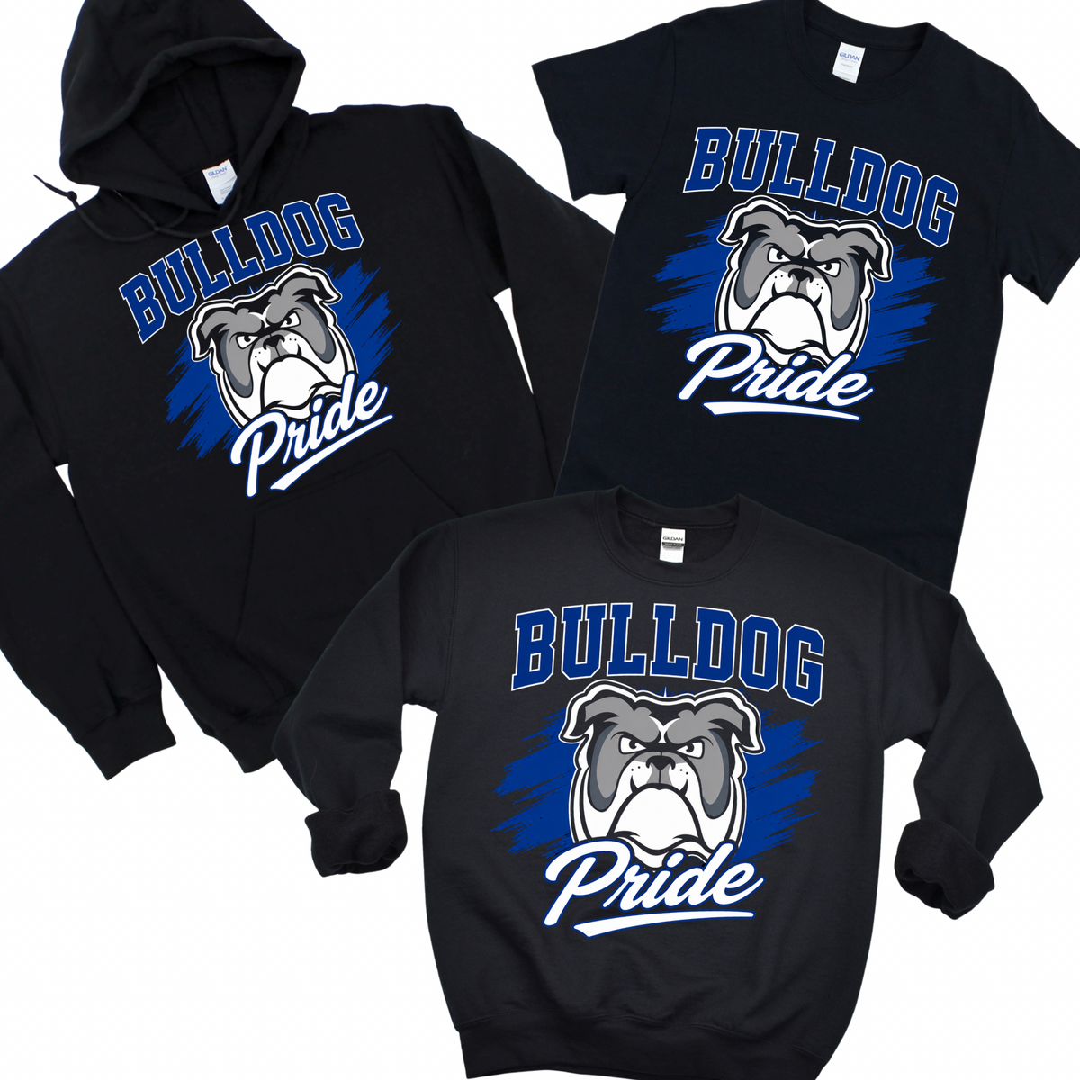 Bulldog Pride  - Black | Woods Road Elementary Spiritwear Fundraiser | LI Spirit & Sports Apparel