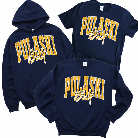Varsity Pulaski Dad - Navy | Pulaski Road Spiritwear Fundraiser | LI Spirit & Sports Apparel