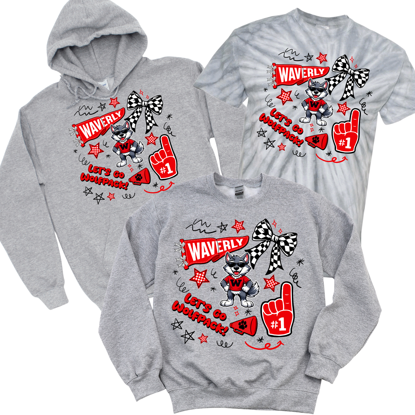 Waverly Doodles - Athletic Gray | Waverly Elementary Spiritwear Fundraiser | LI Spirit & Sports Apparel