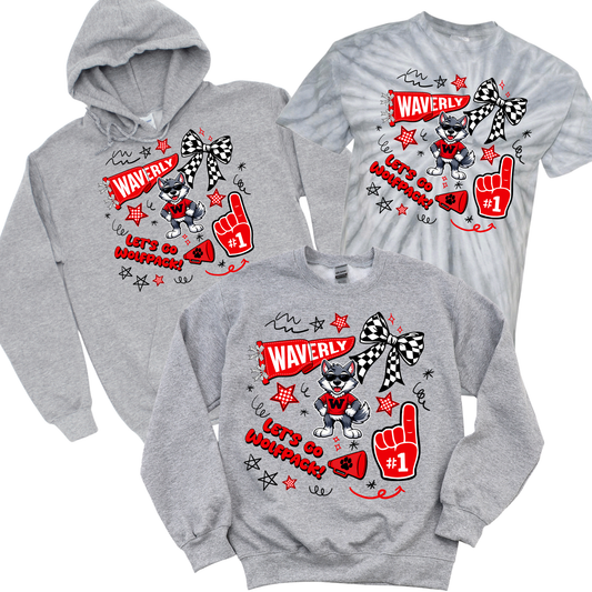 Waverly Doodles - Athletic Gray | Waverly Elementary Spiritwear Fundraiser | LI Spirit & Sports Apparel