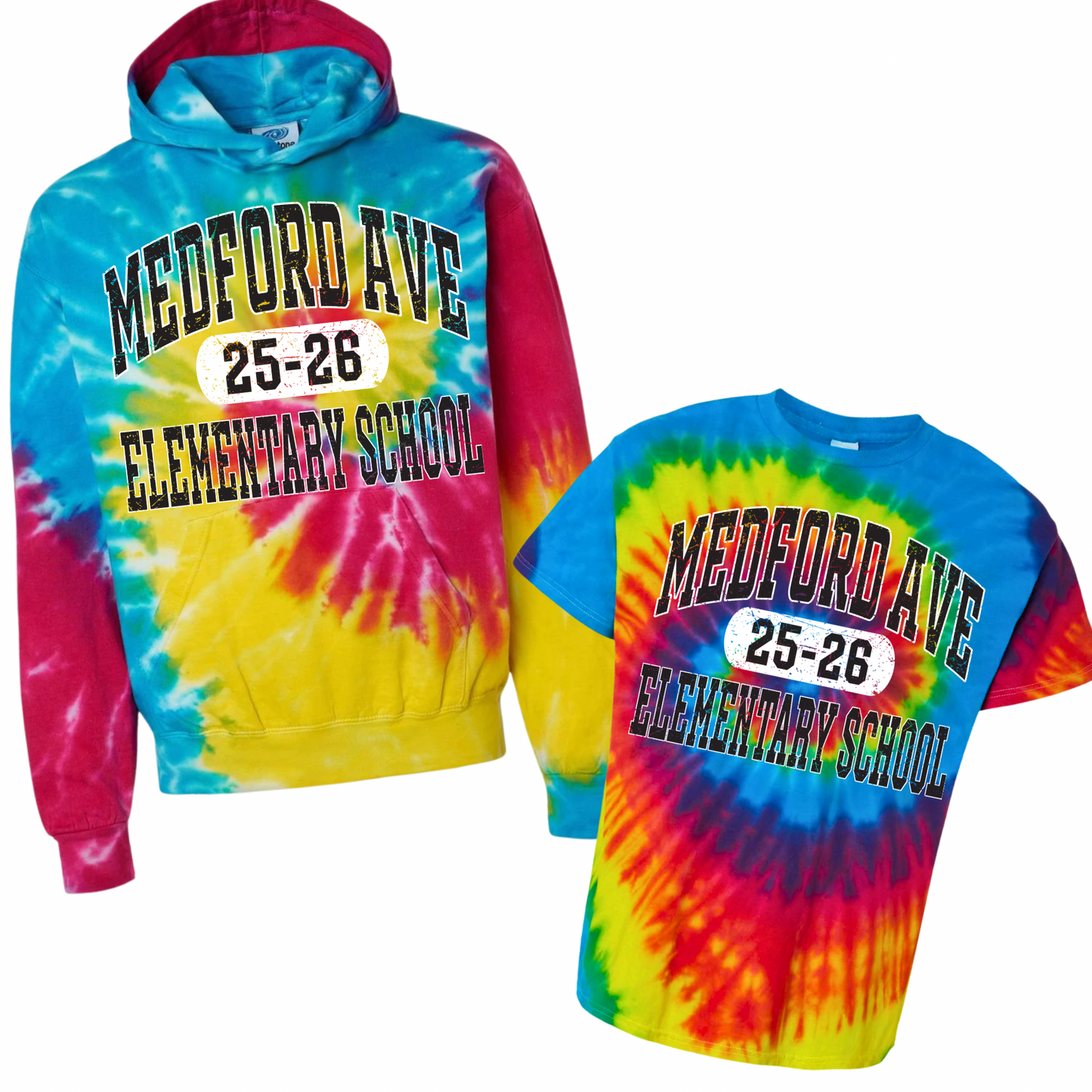 Medford Ave Elementary 25-26 Tie Dye | Medford Ave Elementary Spiritwear Fundraiser | LI Spirit & Sports Apparel