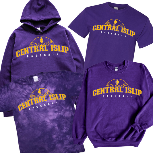 CI Baseball Diamond Arch - Purple | CI Baseball Spiritwear Fundraiser | LI Spirit & Sports Apparel