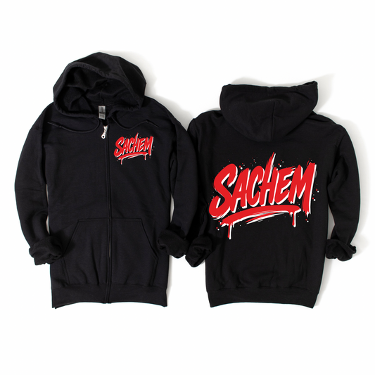 Drip Sachem Zip-Up Hoodie | Lynwood Spiritwear Fundraiser | LI Spirit & Sports Apparel