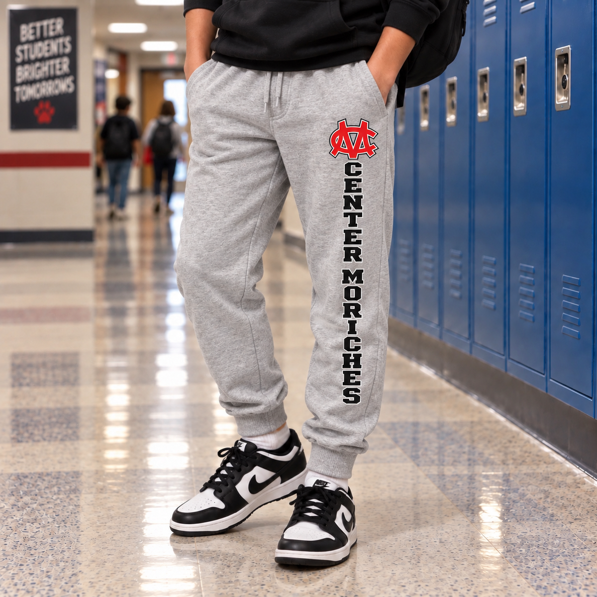 CM Jogger Sweatpants | Center Moriches MS Spiritwear Fundraiser | LI Spirit & Sports Apparel