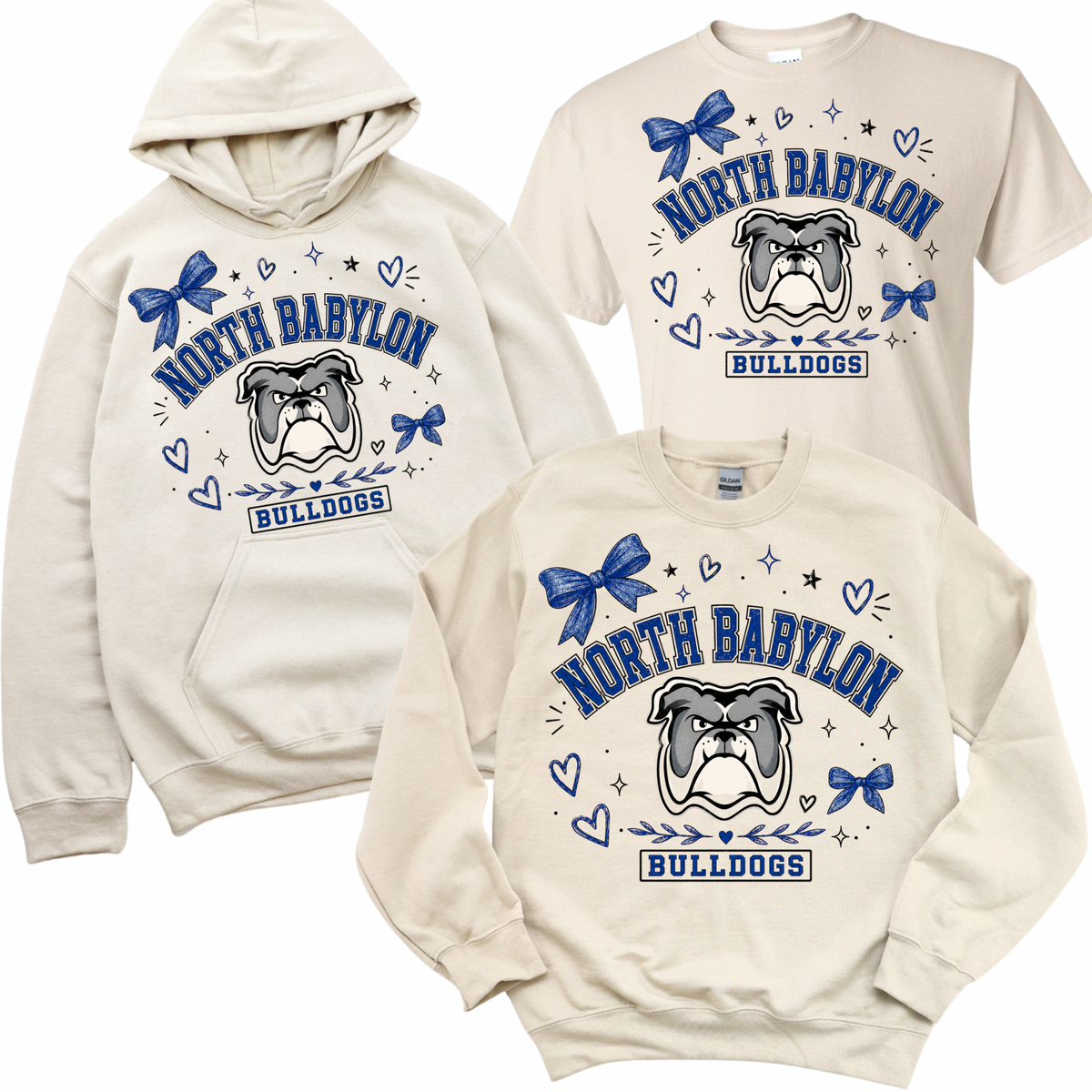 North Babylon Sweetheart - Sand | Woods Road Elementary Spiritwear Fundraiser | LI Spirit & Sports Apparel