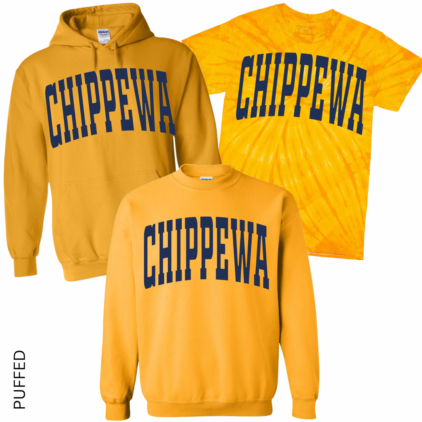 Puffed Varsity Chippewa | Chippewa Spiritwear Fundraiser | LI Spirit & Sports Apparel