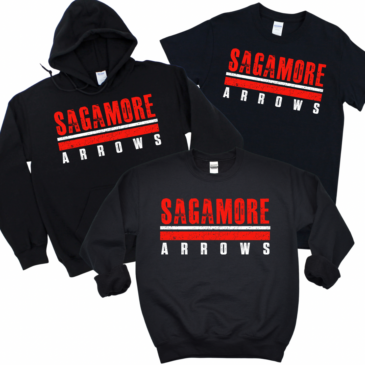 Distressed Sagamore Arrows | Sagamore Spiritwear Fundraiser | LI Spirit & Sports Apparel