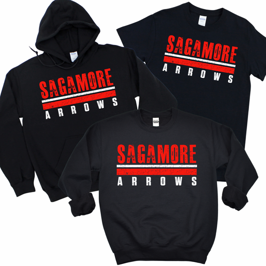 Distressed Sagamore Arrows | Sagamore Spiritwear Fundraiser | LI Spirit & Sports Apparel