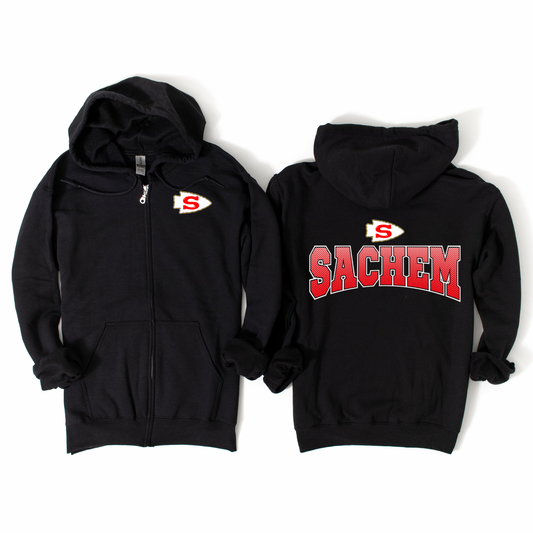 Sachem Legacy Zip-Up Hoodie | Waverly Spiritwear Fundraiser | LI Spirit & Sports Apparel