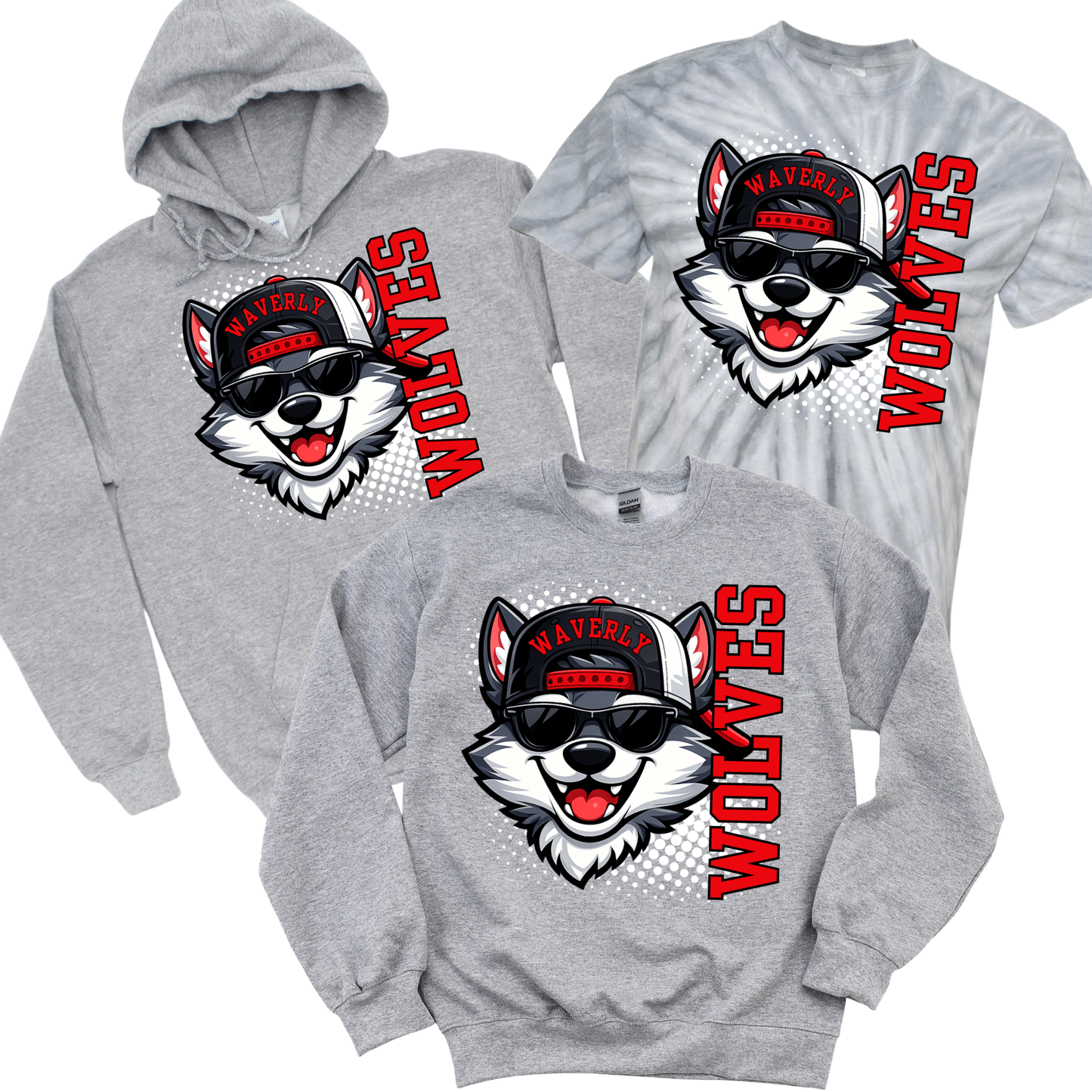 Waverly Wolves SnapBack - Athletic Gray | Waverly Elementary Spiritwear Fundraiser | LI Spirit & Sports Apparel